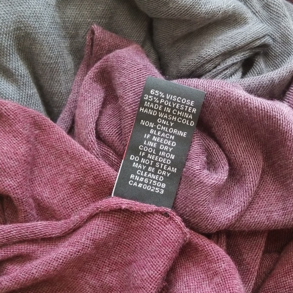 Long Asymmetrical Tie-Dye Scarf Knit Scarf / Wrap - Picture 8 of 8